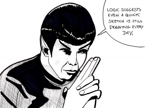 spock sketch