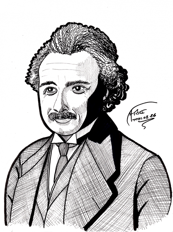 einstein sketch