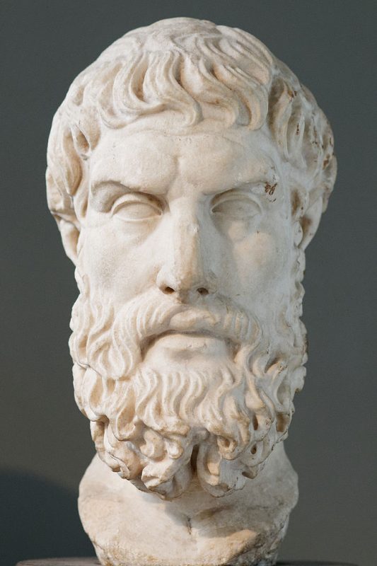 epicurus bust